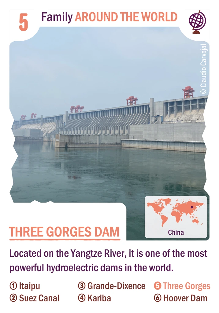 Card no. 5: Three Gorges Dam (Around the world family)