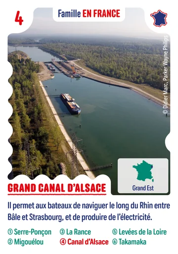 Carte n°4 : Grand Canal d’Alsace