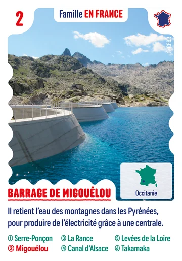 Carte n°2 : Barrage de Migouélou