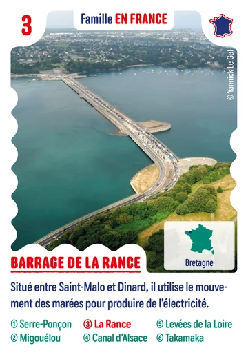 Carte n°3 : Barrage de la Rance