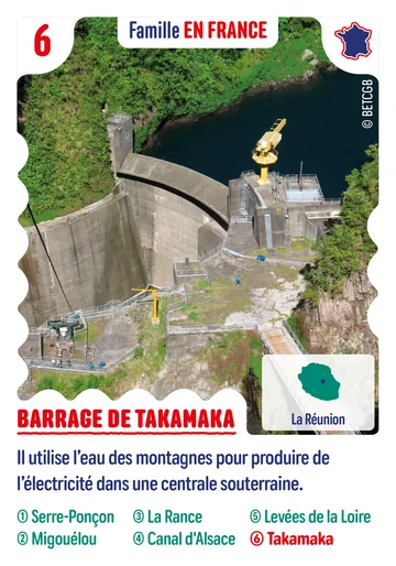 Carte n°6 : Barrage de Takamaka