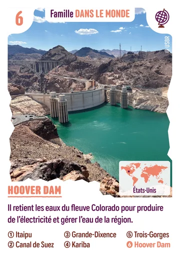 Carte n°6 : Hoover Dam