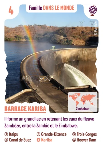 Carte n°4 : Barrage Kariba
