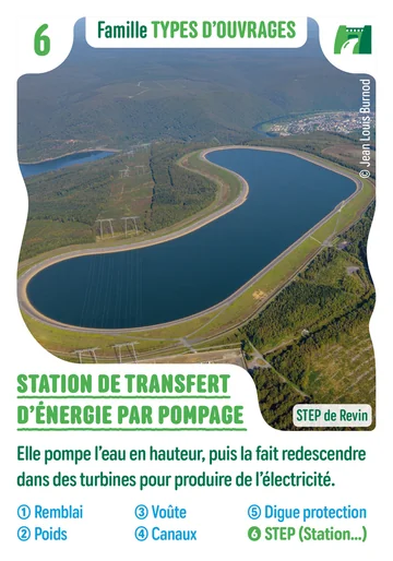 Carte n°6 : Station de transfert d'énergie par pompage (STEP)